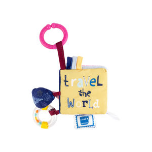 lupilu® Plyšová hračka s krúžkom pre bábätká (mäkká kocka)