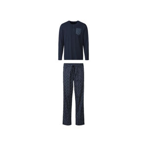 LIVERGY® Pánske pyžamo (S (44/46), vzor/navy modrá)