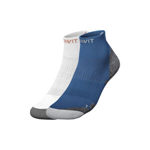 CRIVIT Pánske bežecké ponožky, 2 páry (45/46, sivá/oranžová)