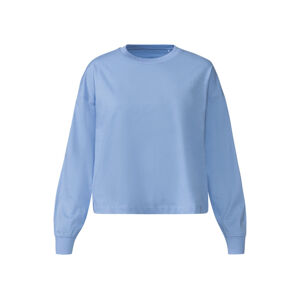 esmara® Dámske oversize tričko s dlhým rukávom (L (44/46), modrá)