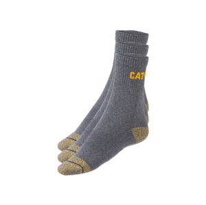 Caterpillar Pánske pracovné ponožky, 3 páry (39/42, antracitová)