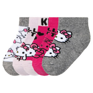 Dievčenské nízke ponožky, 5 párov (27/30, Hello Kitty)