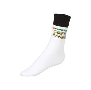 Dámske/Pánske ponožky, 2 páry (43/46, Nintendo/biela)