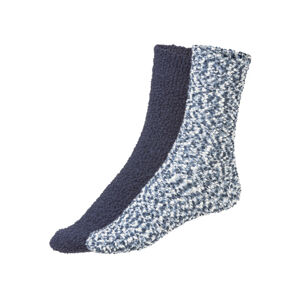 esmara® Dámske ponožky, 2 páry (35/38, modrá/navy modrá)