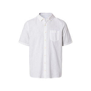LIVERGY® Pánska košeľa s krátkym rukávom „Regular fit“ (L (41/42), biela)