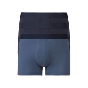 LIVERGY® Pánske boxerky, 3 kusy (L, navy modrá/tmavomodrá)