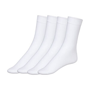 esmara® Dámske ponožky, 4 páry (39/42, biela)