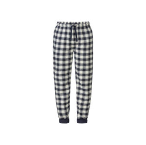 LIVERGY® Pánske pyžamové nohavice (L (52/54), čierna/biela)