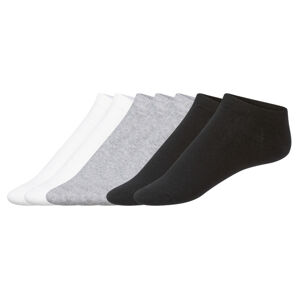 esmara® Dámske ponožky, 7 párov (35/38, čierna/biela/sivá)