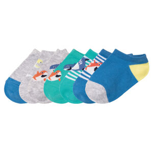 lupilu Chlapčenské členkové ponožky, 7 párov (19/22, tyrkysová/sivá/modrá/žltá)
