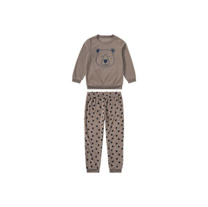 lupilu® Chlapčenské flaušové pyžamo (110/116, hnedá)