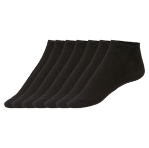 LIVERGY® Pánske členkové ponožky, 7 párov (43/46, čierna)