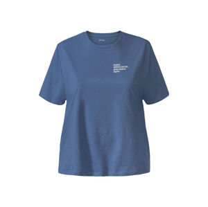 esmara® Dámske bavlnené tričko XXL (XXL (52/54), modrá)