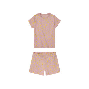 lupilu® Dievčenské krátke pyžamo (110/116, bledoružová)