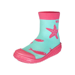 Playshoes Detské protišmyskové ponožky do vody (24/25, tyrkysová/morské hviezdice)