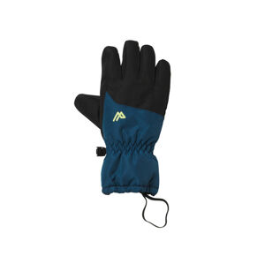 CRIVIT Dievčenské/chlapčenské lyžiarske rukavice (6 (10 – 12 rokov), čierna/modrá)