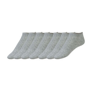 Nur Die Dámske nízke ponožky, 7 párov (35/38, sivá)