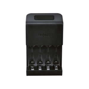 TRONIC® Nabíjačka batérií s LCD displejom TRC 4 B2 (nabíjačka vrátane 4 AA batérií)