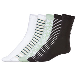 esmara® Dámske ponožky s BIO bavlnou, 5 párov (39/42, mentolová/biela/béžová/hnedá/čierna)