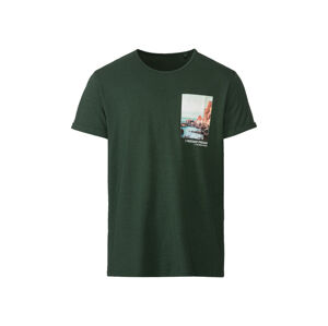 LIVERGY® Pánske bavlnené tričko (XL (56/58), zelená)