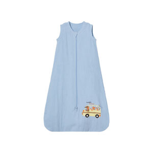 lupilu® Detský mušelínový spací vak s BIO bavlnou (70, modrá)