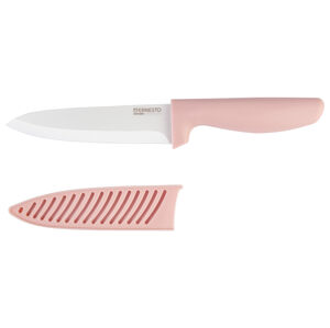 ERNESTO® Keramický kuchynský nôž, 16 cm (bledoružová)