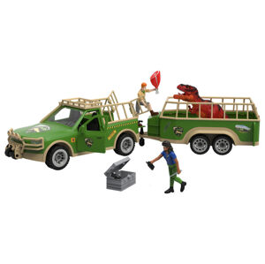 Playtive Dobrodružné vozidlo so zvieratami L (pickup s prívesom pre dinosaura)