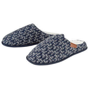 LIVERGY® Pánske papuče (42/43, navy modrá/sivá)