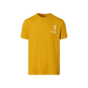 LIVERGY® Pánske bavlnené tričko (XL (56/58), žltá)