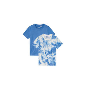 LUPILU® Chlapčenské tričko, 2 kusy (98/104, modrá/biela)