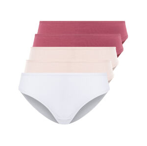 esmara® Dámske nohavičky, 5 kusov (XL (48/50), červená/ružová/biela)