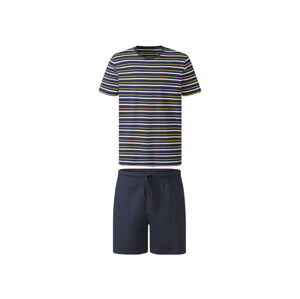 LIVERGY® Pánske krátke pyžamo (S (44/46), námornícka modrá/pruhy)