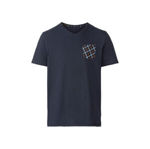 LIVERGY® Pánske pyžamové tričko (L (52/54), námornícka modrá)