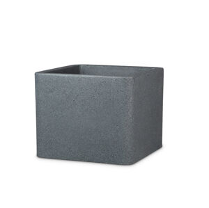 Scheurich Kvetináč Cube (Ø 30 cm, žula/čierna)