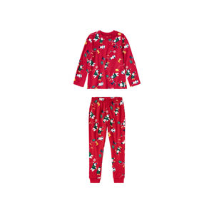 lupilu® Dievčenské bavlnené vianočné pyžamo (98/104, červená)