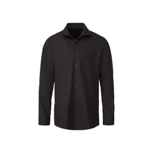 LIVERGY® Pánska košeľa „Regular Fit“ (45, čierna)
