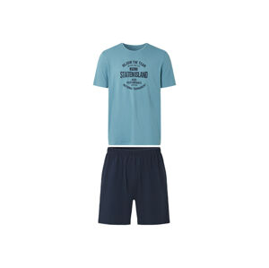 LIVERGY® Pánske krátke pyžamo (L (52/54), modrá/navy modrá)