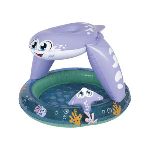 Playtive Detský nafukovací bazén so strieškou (fialová/modrá)