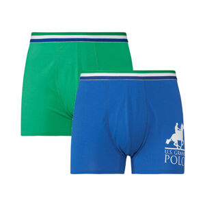 LIVERGY Pánske boxerky, 2 kusy (M, zelená/modrá)