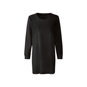 esmara Dámske plyšové tričko s dlhým rukávom (M (40/42), čierna)