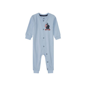 lupilu Chlapčenský bavlnený overal na spanie pre bábätká BIO (86, bledomodrá)
