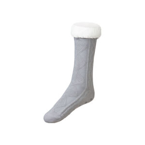 LIVERGY Pánske hrejivé ponožky (43/46, sivá)