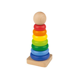 Playtive Náučná drevená hračka (stohovacia veža)