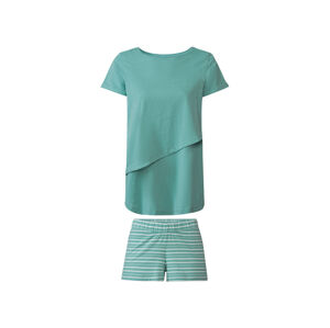 esmara® Dámske krátke  pyžamo s otvorom na dojčenie (XS (32/34), zelená)