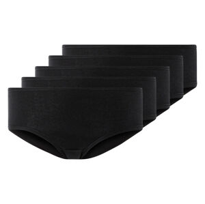 esmara® Dámske bedrové nohavičky, 5 kusov (XL (48/50), čierna)