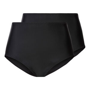 esmara® Dámske nohavičky s vysokým pásom, 2 kusy (S (36/38), čierna)