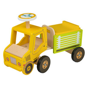 Playtive Drevené odrážadlo Ride-On Truck (žltá)