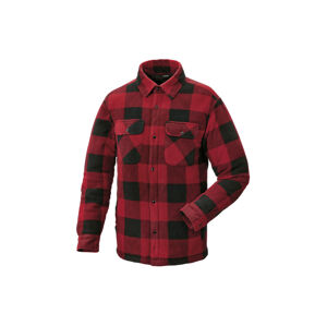 PARKSIDE® Pánska košeľová bunda (S (44/46), červená/čierna)