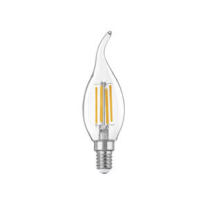 LIVARNO home Filamentová LED žiarovka (sviečka E14, zahnutá)