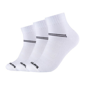 Skechers Dámske/pánske ponožky, 3 páry (35/38, biela, klasické)